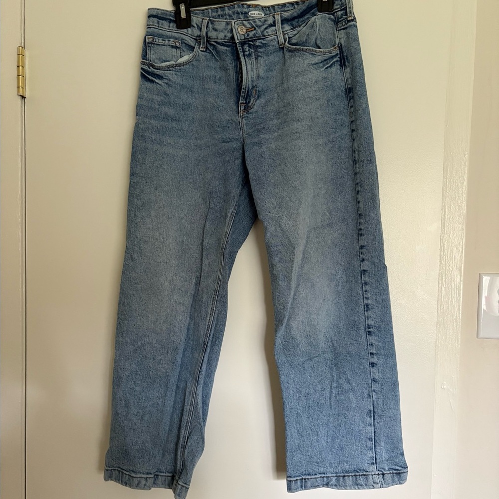 Crop Blue Denim Jeans